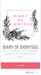 Mobile Screenshot of diaryofdionysus.com