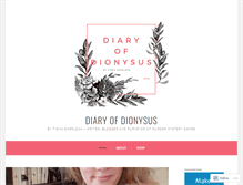Tablet Screenshot of diaryofdionysus.com